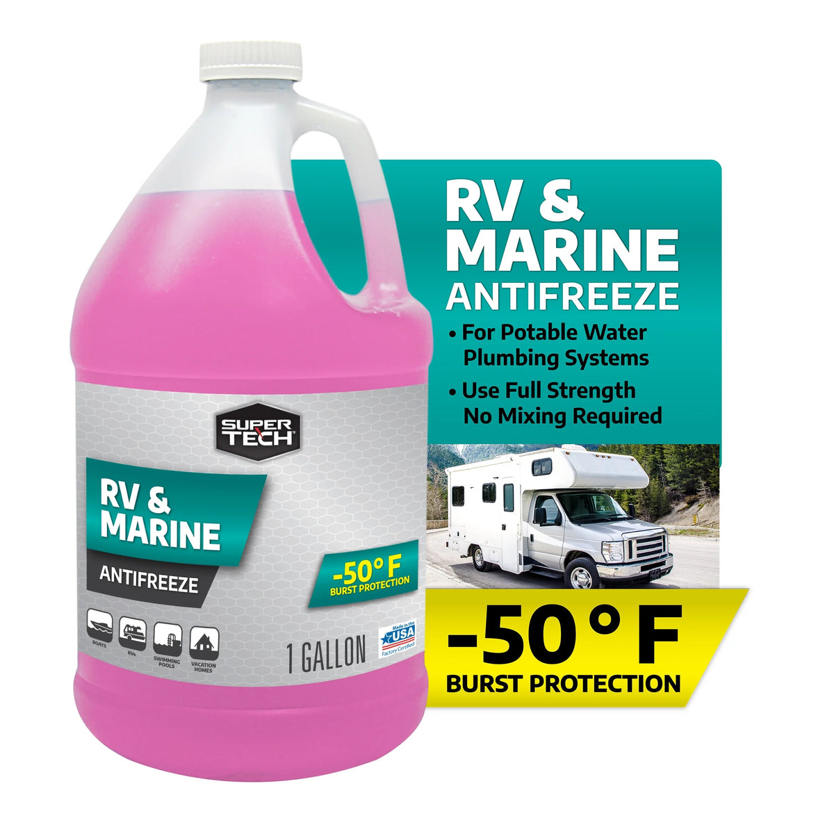 RV and Marine Antifreeze, 1 Gallon V927