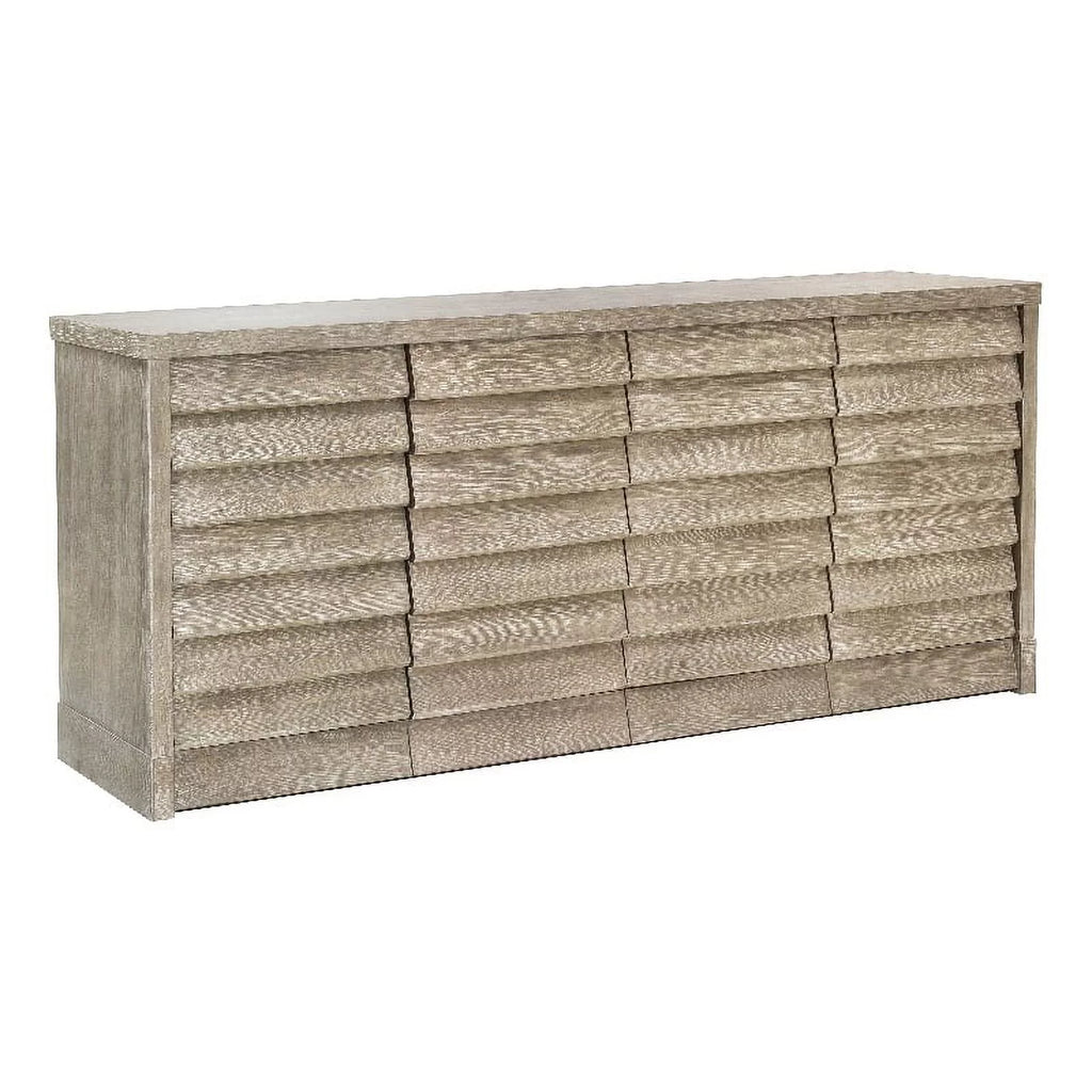Natural Sand Finish 4 Door Wood Credenza A247507
