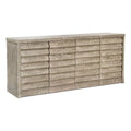 Natural Sand Finish 4 Door Wood Credenza A247507