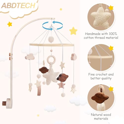 Boho Bee Flower Baby Crib Mobile O4795