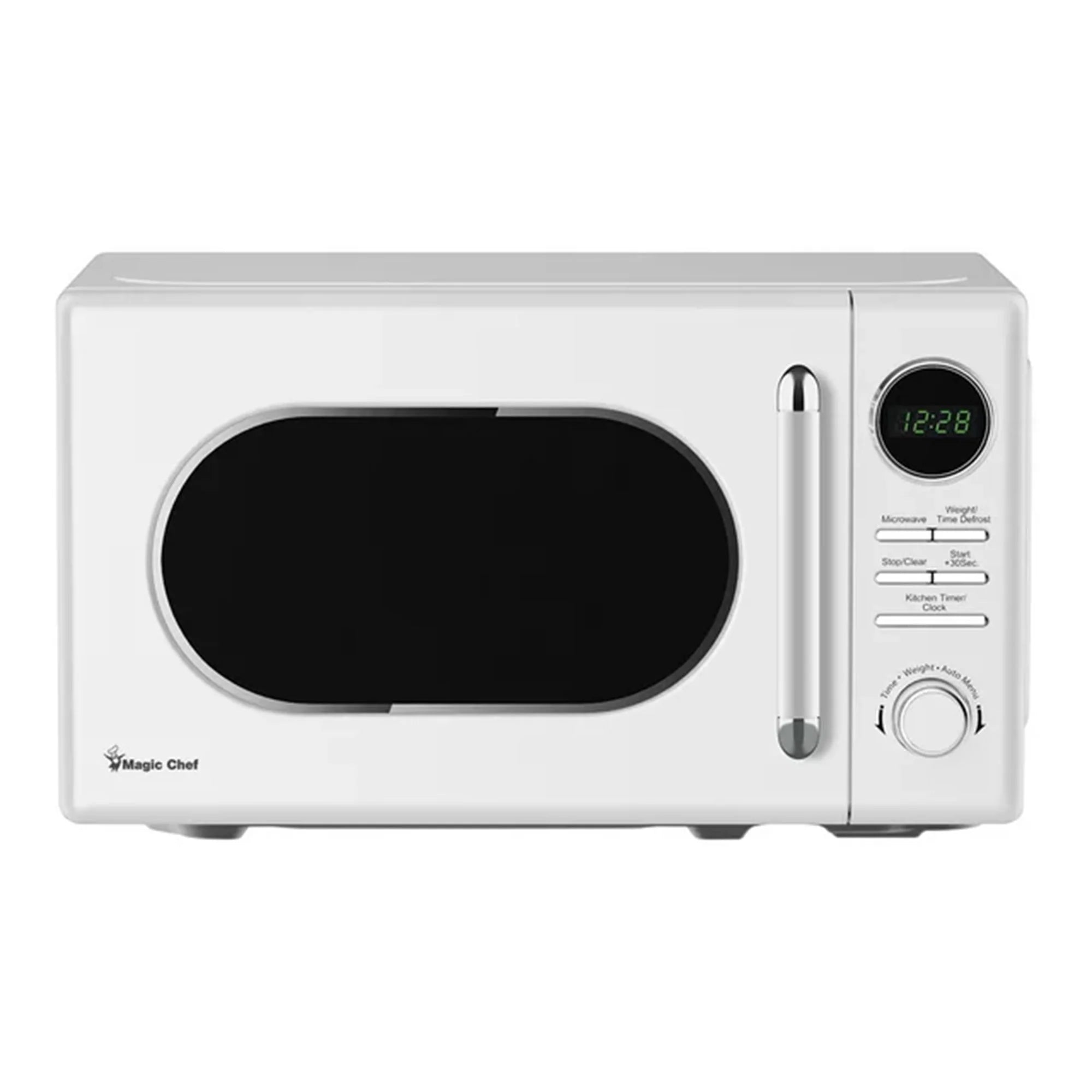 White 0.7 Cubic Feet 700W Countertop Microwave E875