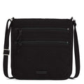 Microfiber Triple Zip Hipster Crossbody Purse G693
