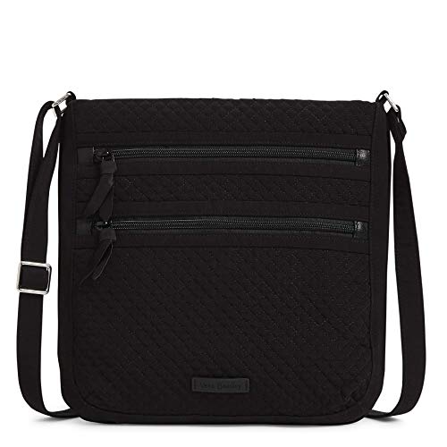 Microfiber Triple Zip Hipster Crossbody Purse G693