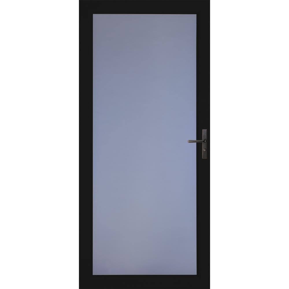 Black Full-view Aluminum Storm Door B2323
