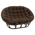 Rattan Double Papasan Chair with Twill Cushion P23382