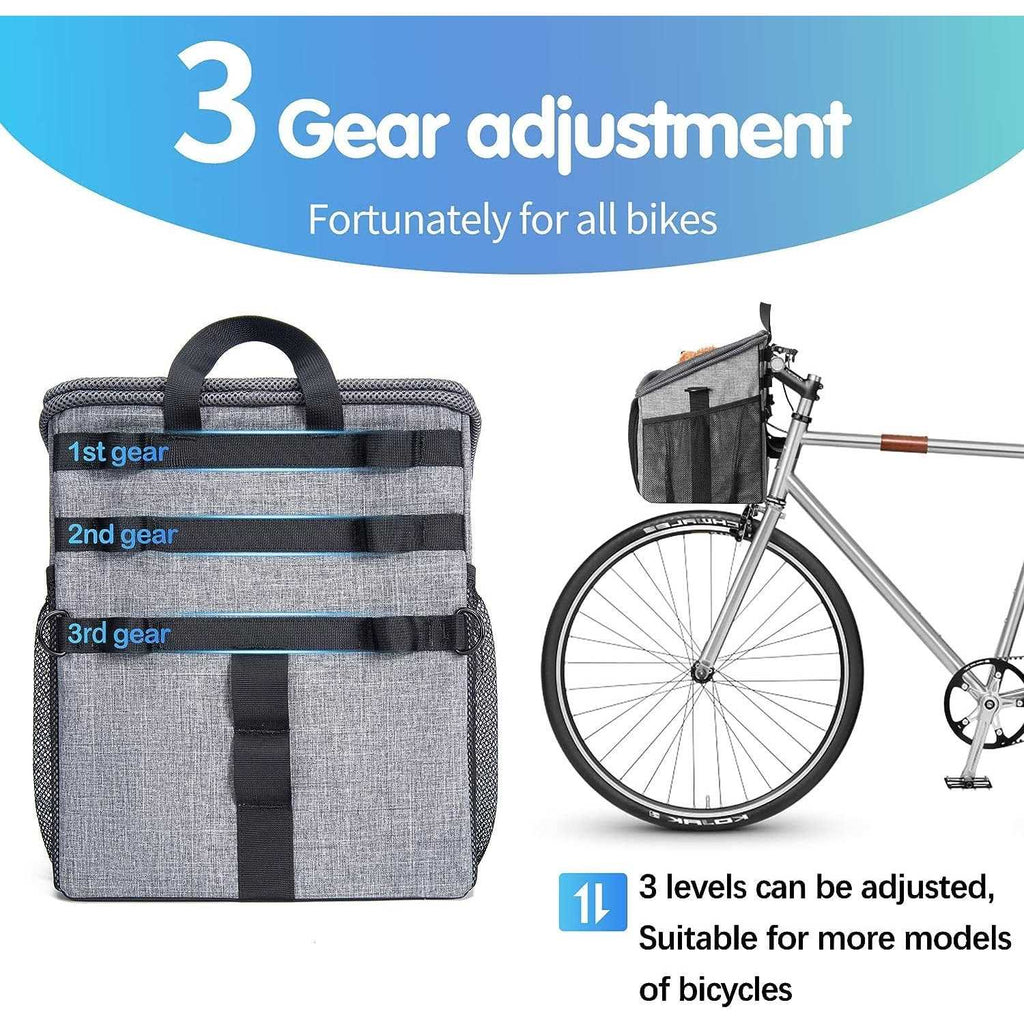 Dog Bike Basket Carrier Pet Bicycle Front Carrier Foldable Removable B648