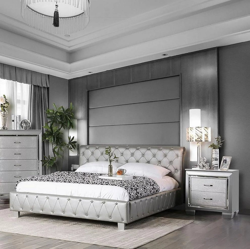 Solid Wood King Bedroom Set 3pcs S806898