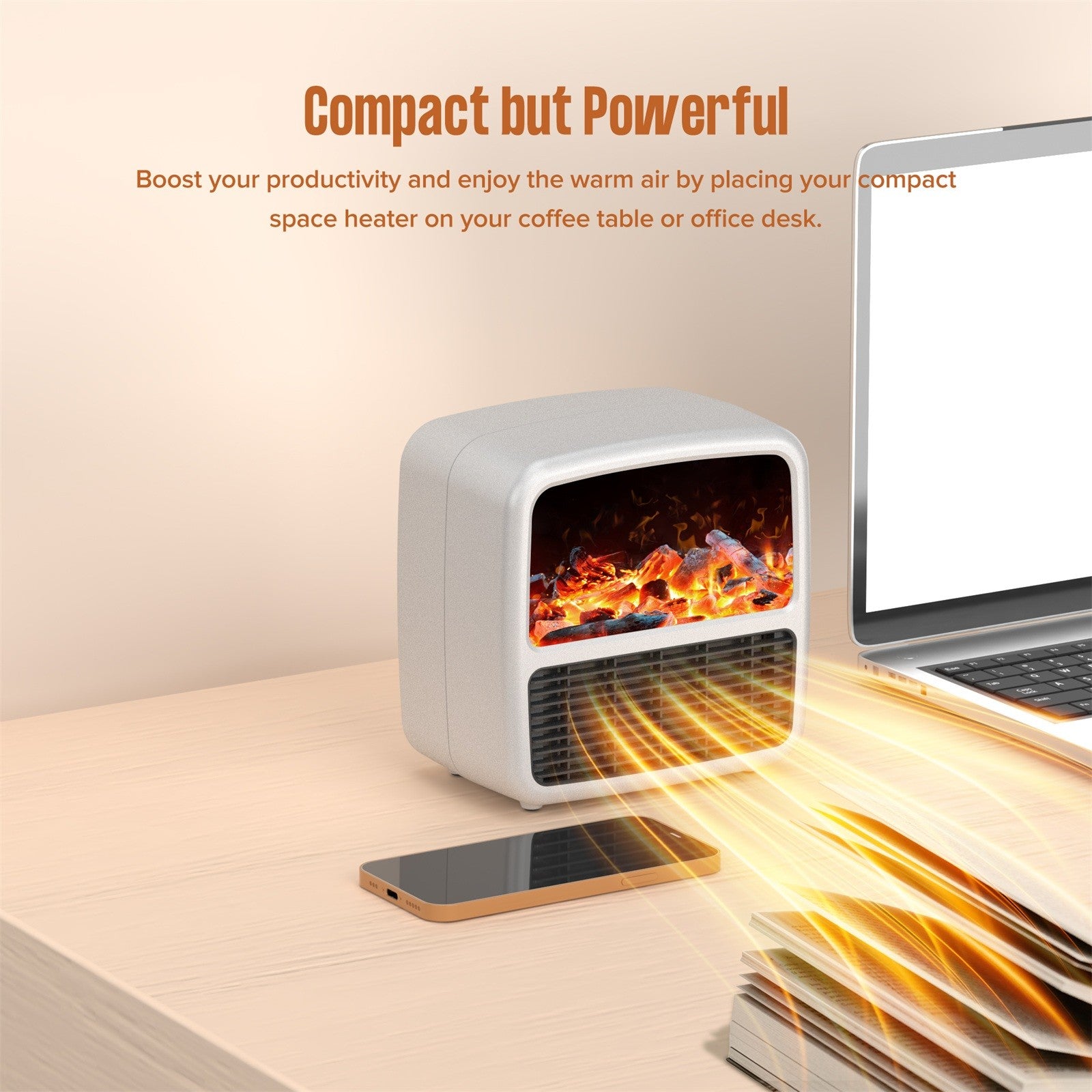 Small Ceramic Electric Space Heater J48657