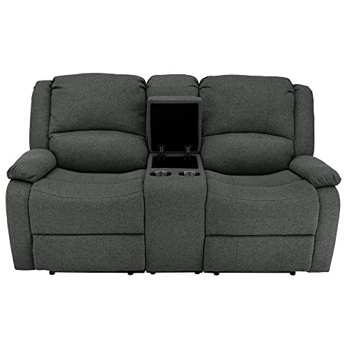 94" Double Recliner RV Sofa with Convertible Console Z171699