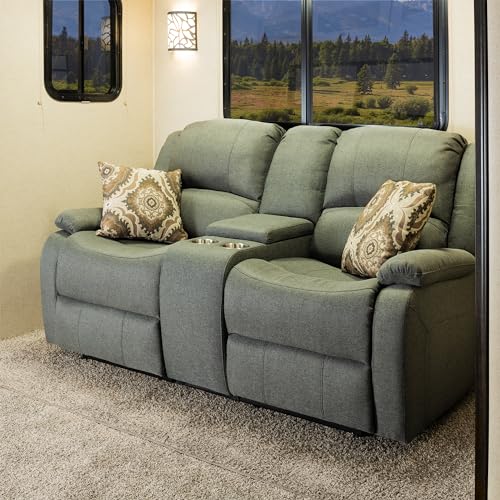94" Double Recliner RV Sofa with Convertible Console Z171699