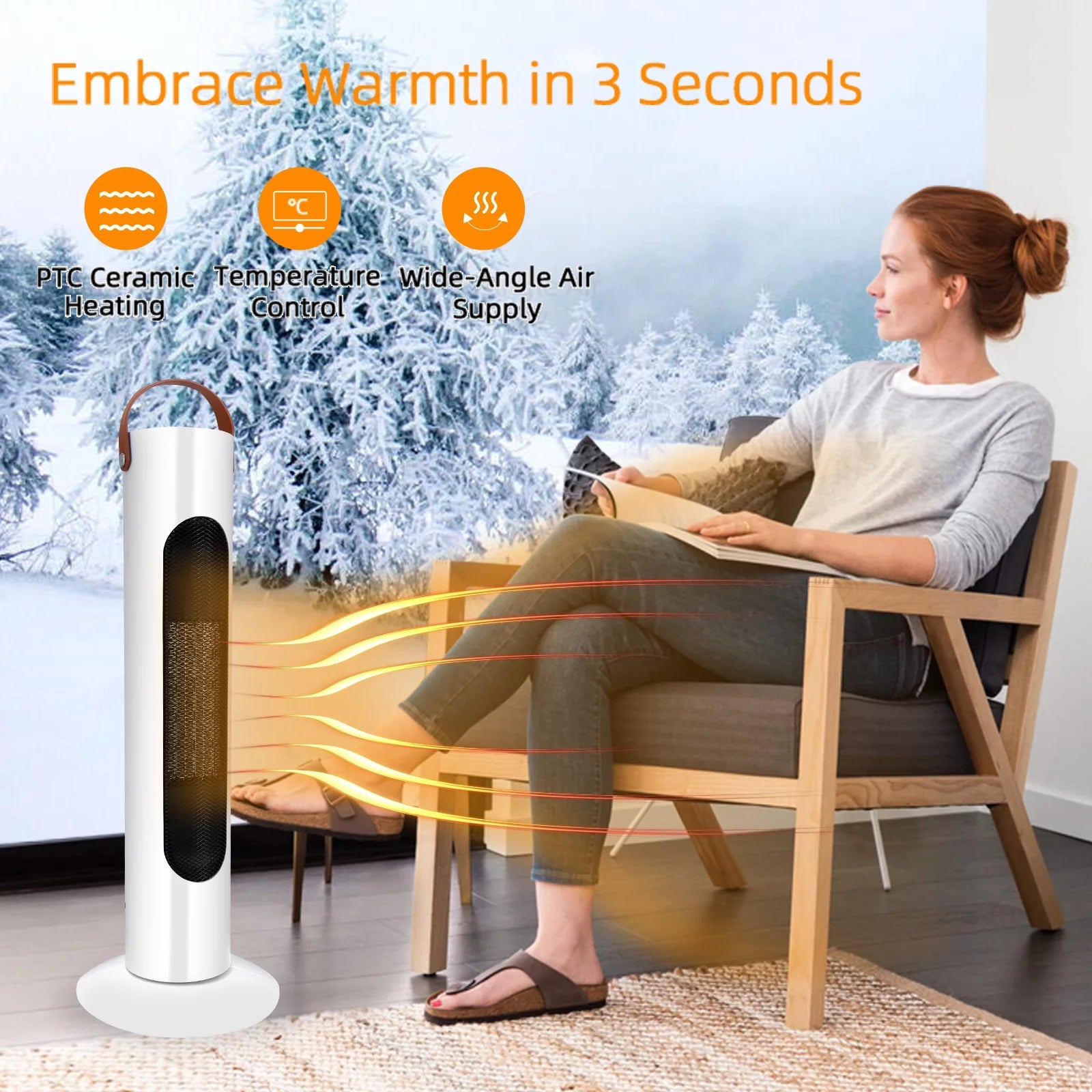 24" Tower Electric Heater I891806