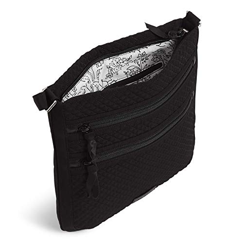 Microfiber Triple Zip Hipster Crossbody Purse G693
