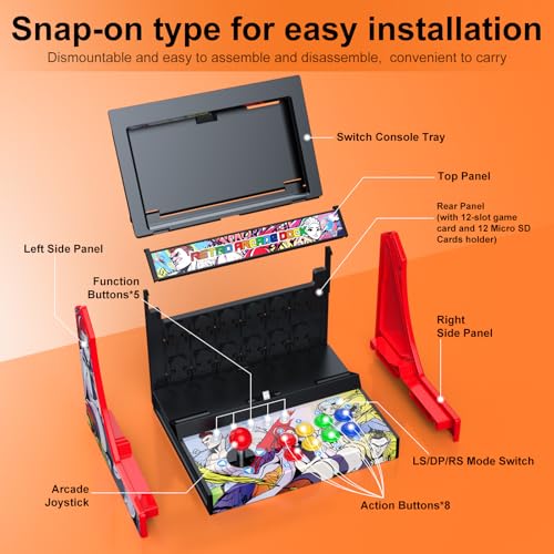 Mini Arcade Cabinet for Nintendo Switch 1/ OLED, Switch 2 Z83576