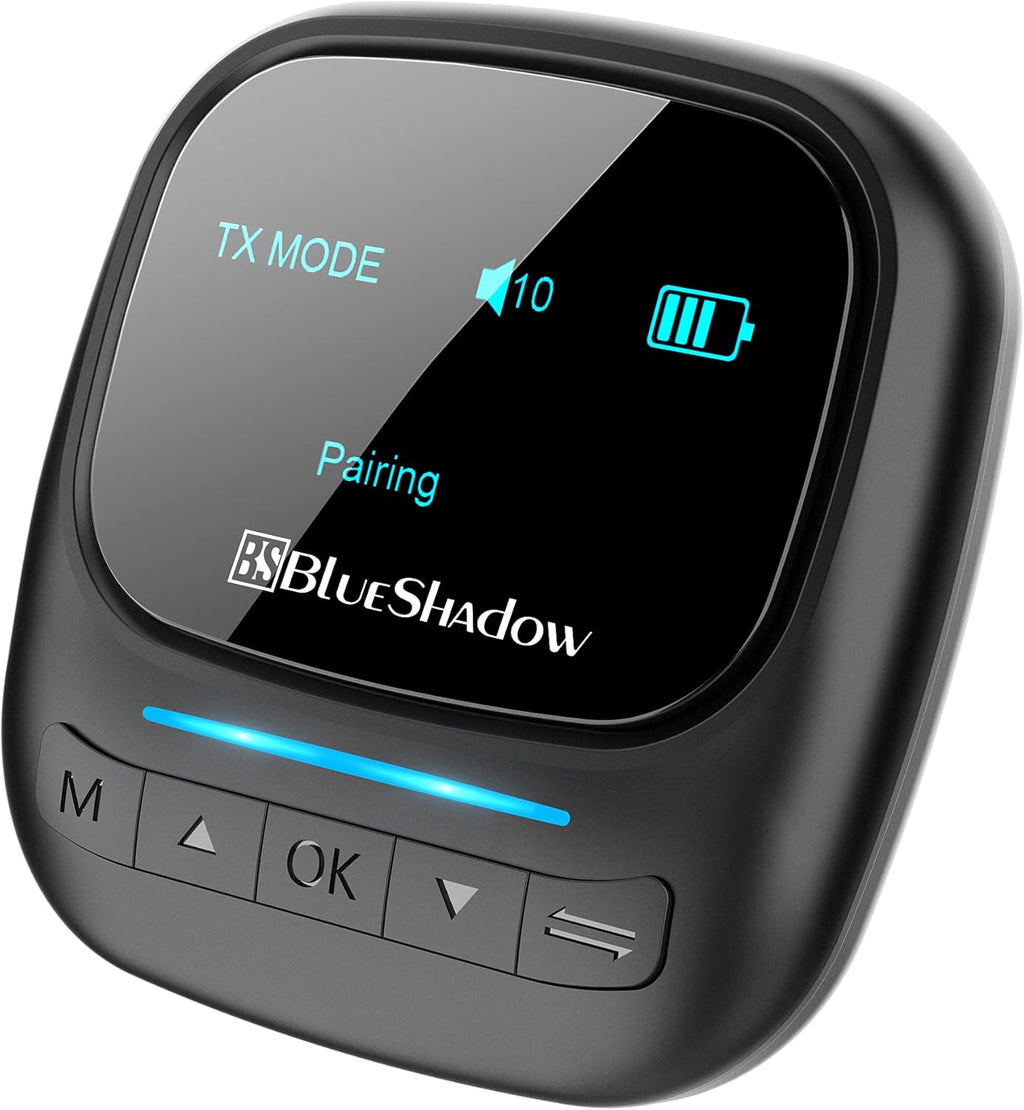 Bluetooth 5.0 2-in-1 Wireless Bluetooth Adapter with Display Screen O662