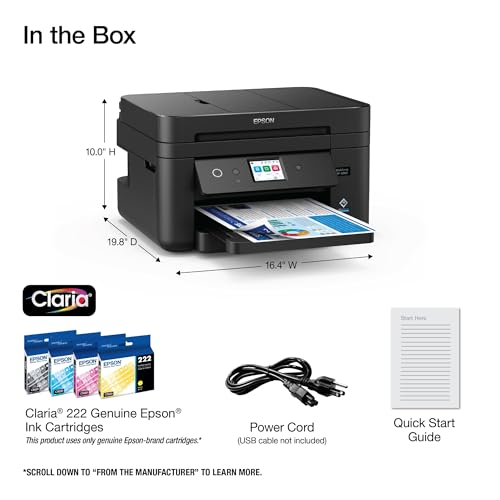 Wireless All-in-One Printer with Scan, Copy, Fax, Auto Document Feeder, Automatic 2-Sided Printing, Black I7819