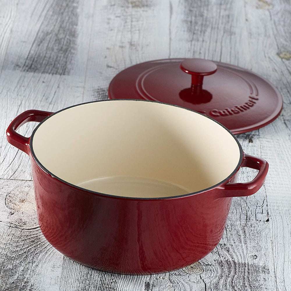 Enameled Cast Iron 5 Qt Round Covered Casserole A4348