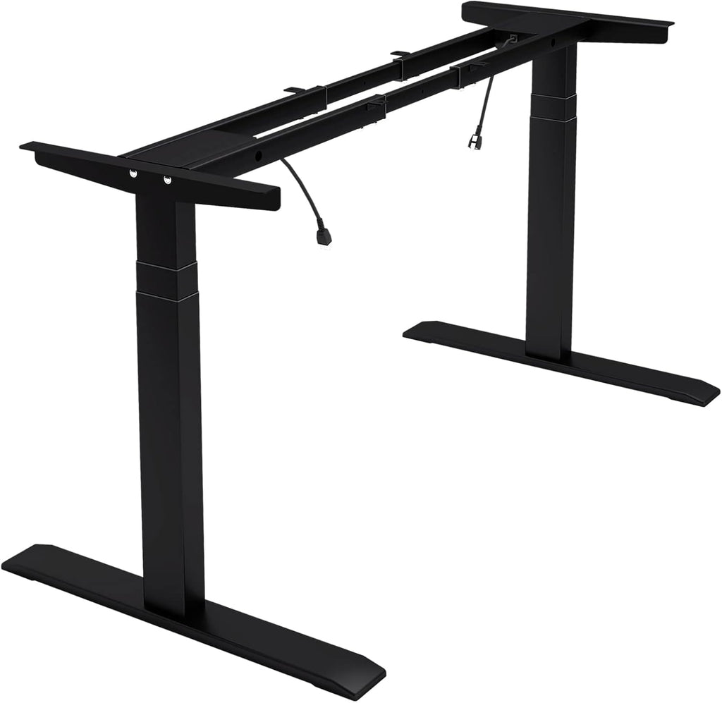 Dual Motor Electric Adjustable Standing Desk Frame White Frame Q856716