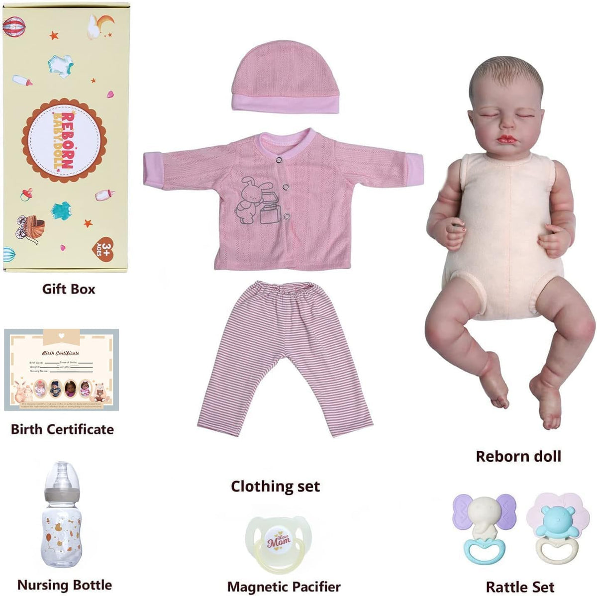 18 Inch Soft Body Realistic Reborn Baby Doll I748633