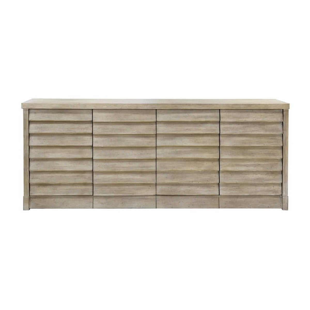 Natural Sand Finish 4 Door Wood Credenza A247507