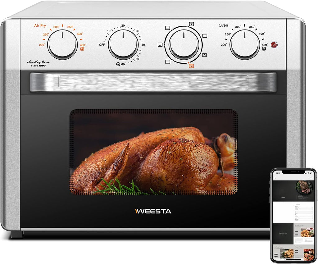 Silver 24 Quart Air Fryer Toaster Oven J6047