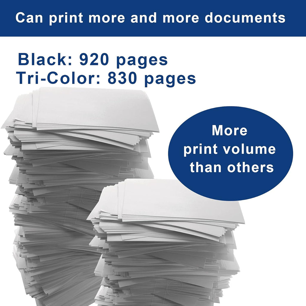 2-Pack Black Tri-Color Ink Cartridge X907