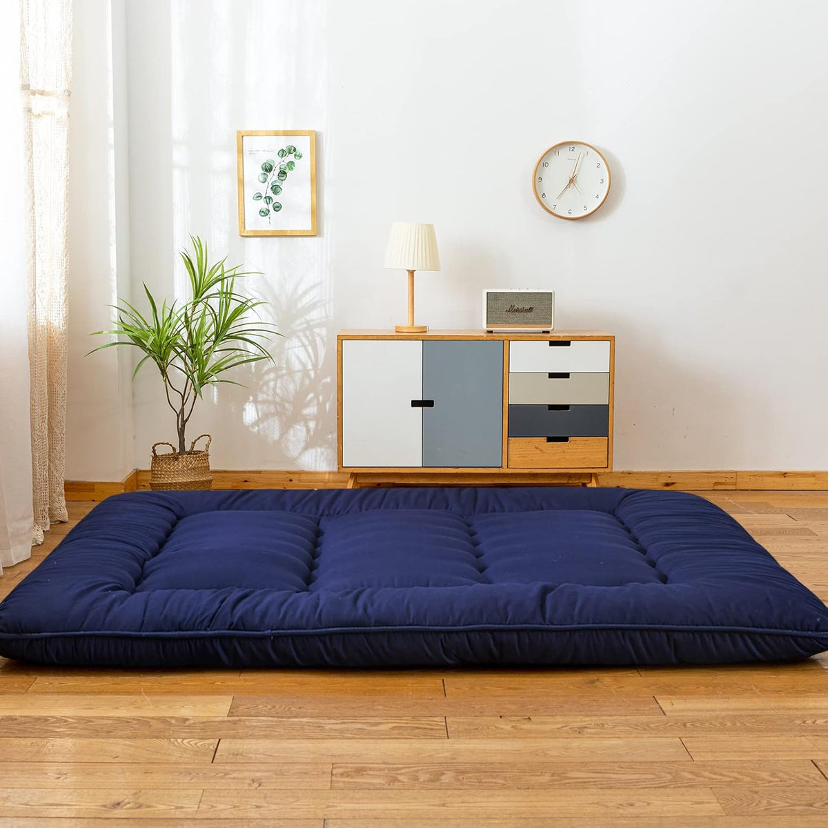 Black Twin Size Roll Up Futon Mattress F842488