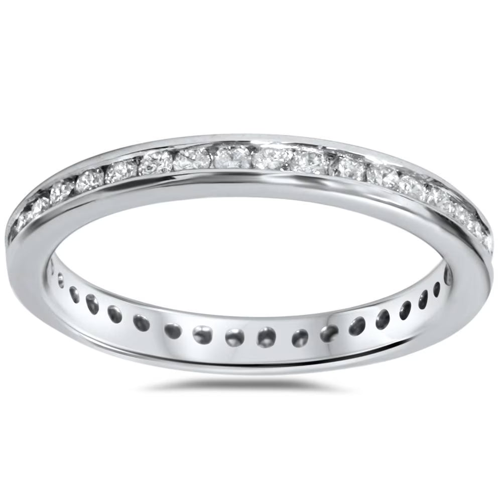 14K White Gold Diamond Eternity Ring M8071