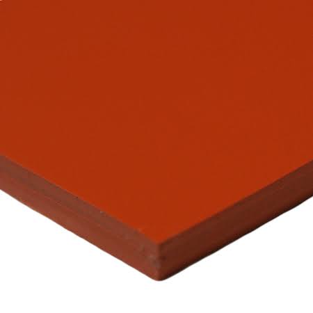 Silicone Sheet 60A Red Orange 1/4 in x 3 ft W x 6 ft U515
