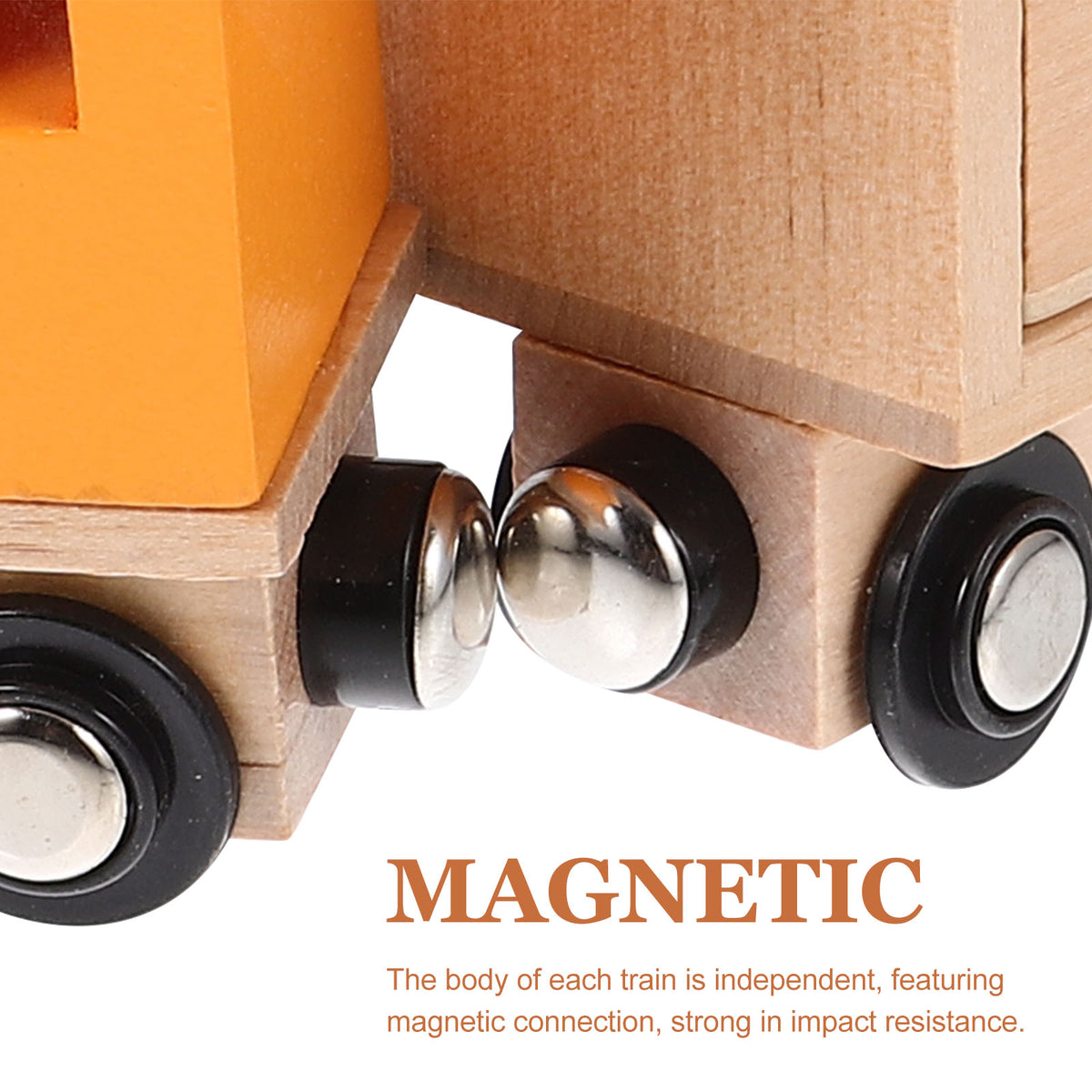 Wooden Pulling Train Building Blocks for Toddlers M438
