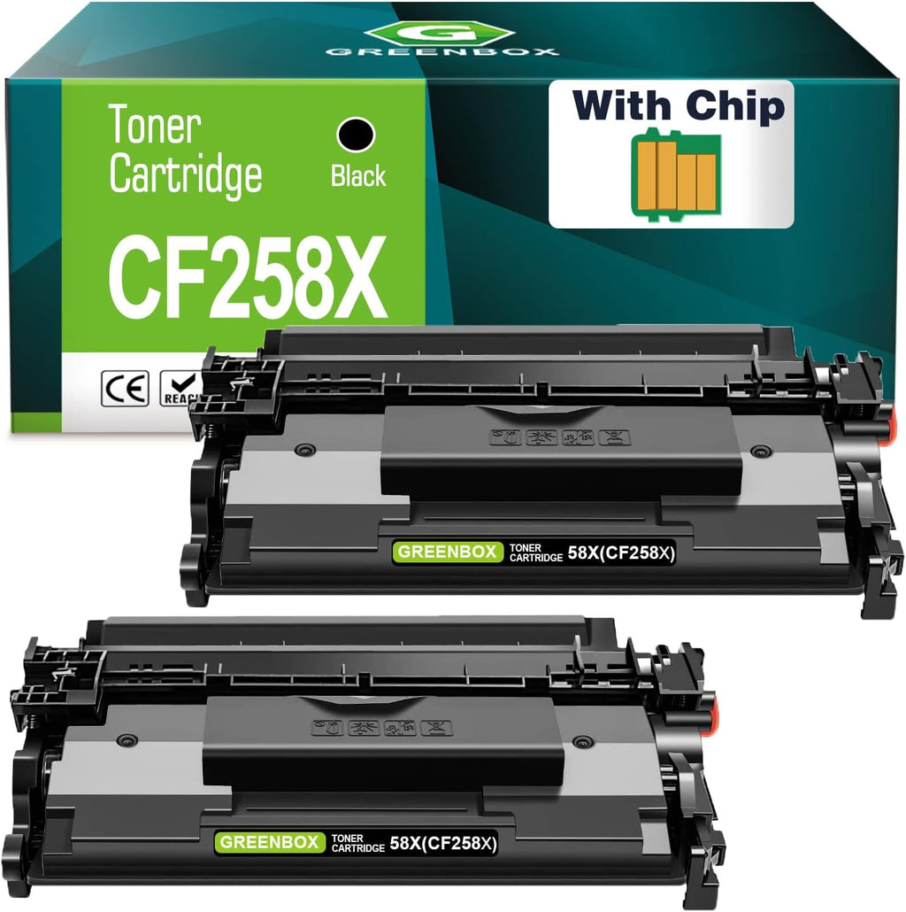 Black 2-Pack Compatible Toner Cartridge for HP 58A CF258X P387796