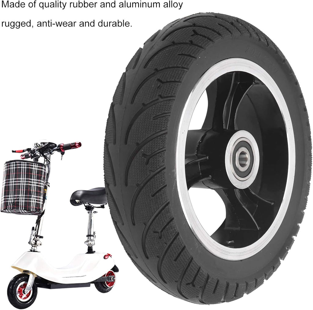 8in Front Solid Non-Pneumatic Tire with Hub, Pack of 2 R940037