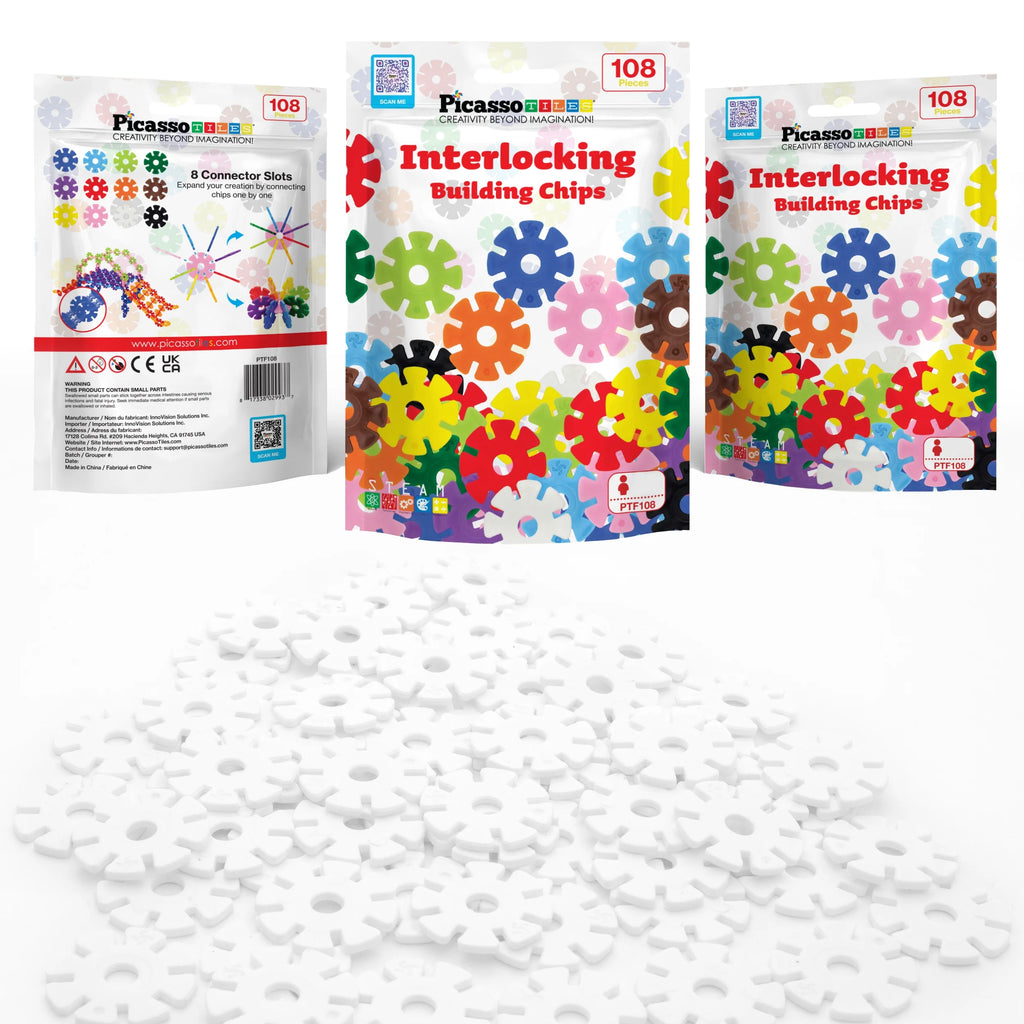 108 Pcs Interlocking Disc Construction Blocks G47910