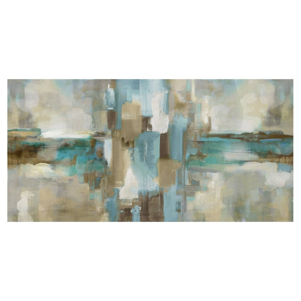 Abstract Canvas Art, 17 inch x 34 inch Z2628