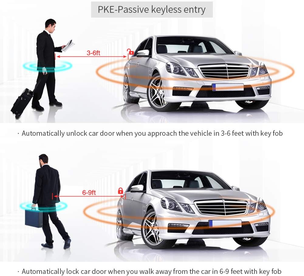 Rolling Code PKE Car Alarm System with Remote Starter G689
