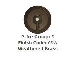 Weathered Brass Garbage Disposer Flange P7648