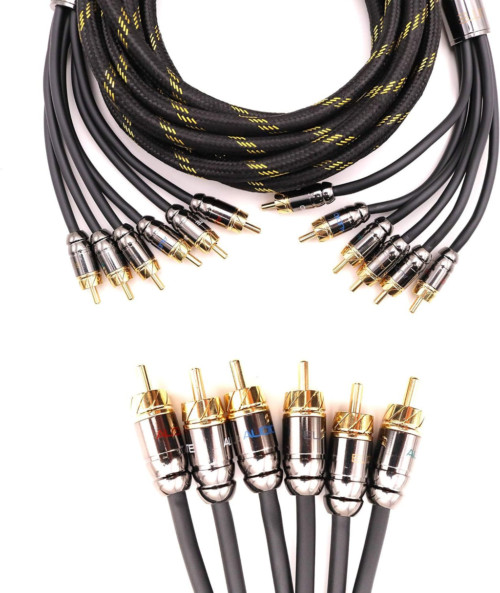 2 Channel 17 ft RCA Audio Interconnect Stereo Cable N1967