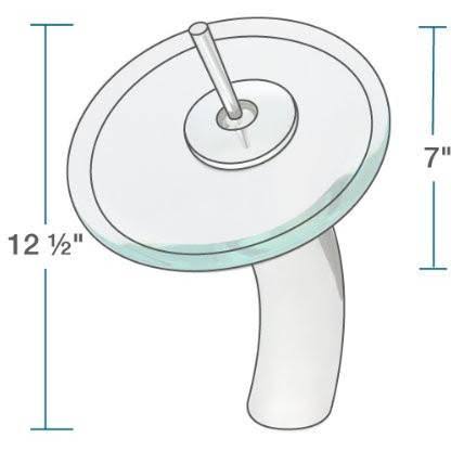 Turquoise/Brushed Nickel Vessel Sink K4814