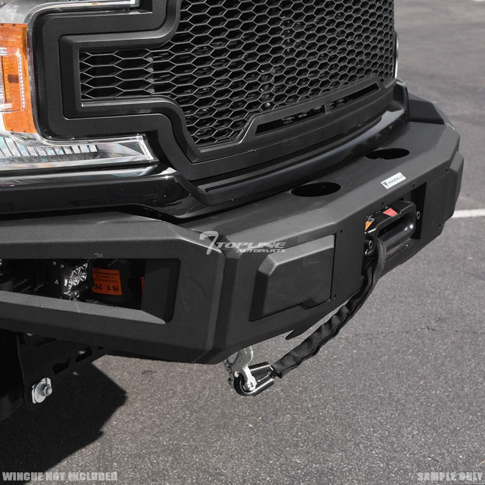 Black Modular Full Width Steel Front Bumper M218923