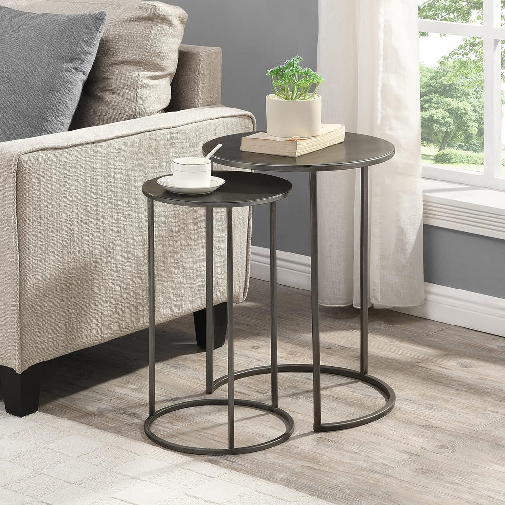 Silver Nesting Coffee Table 2-Piece Set M1207