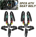 Red 2PCS 5-Point Racing Safety Harness Set with Shoulder Pads Universal Polyester Safety Harness Set M4188