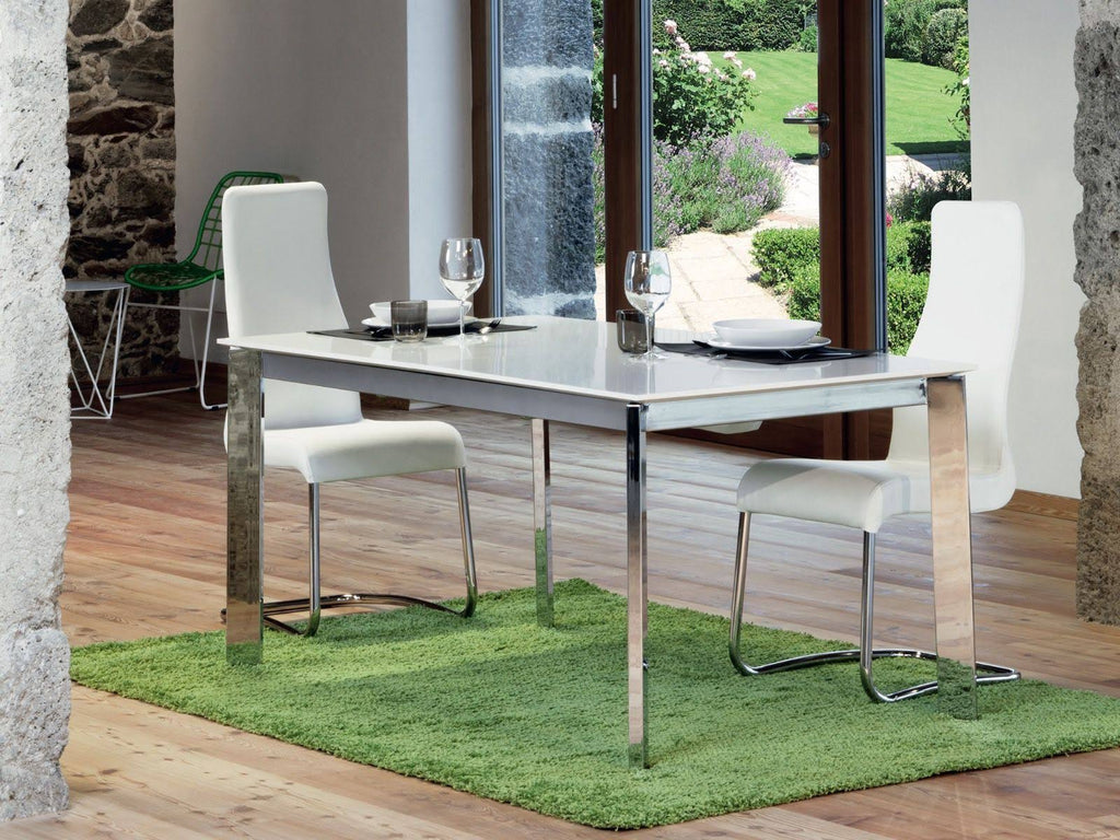 White Leather Dining Chair X686