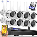 8 Channel 1080P NVR Wireless Security Camera System with 4TB Hard Drive B782