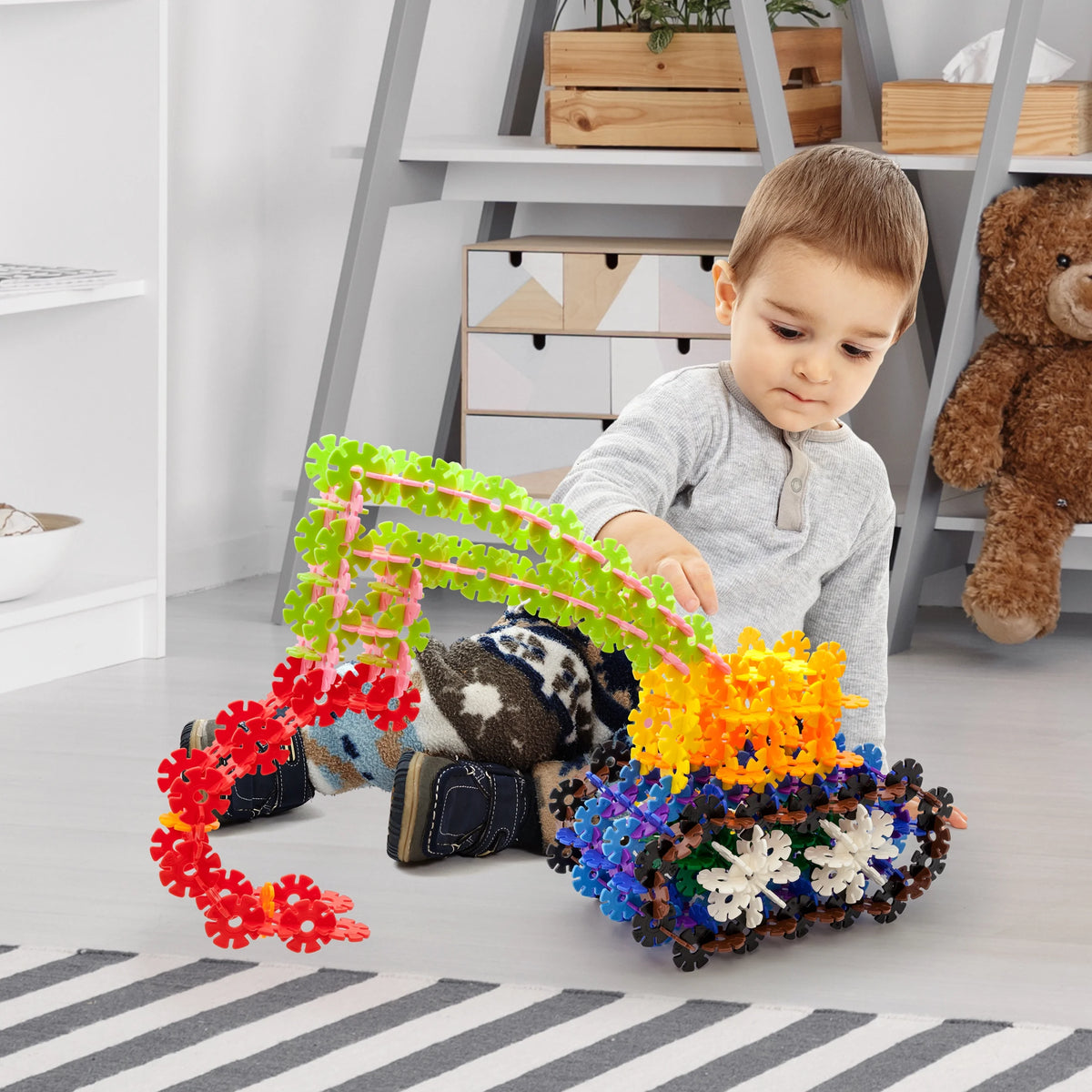 108 Pcs Interlocking Disc Construction Blocks G47910