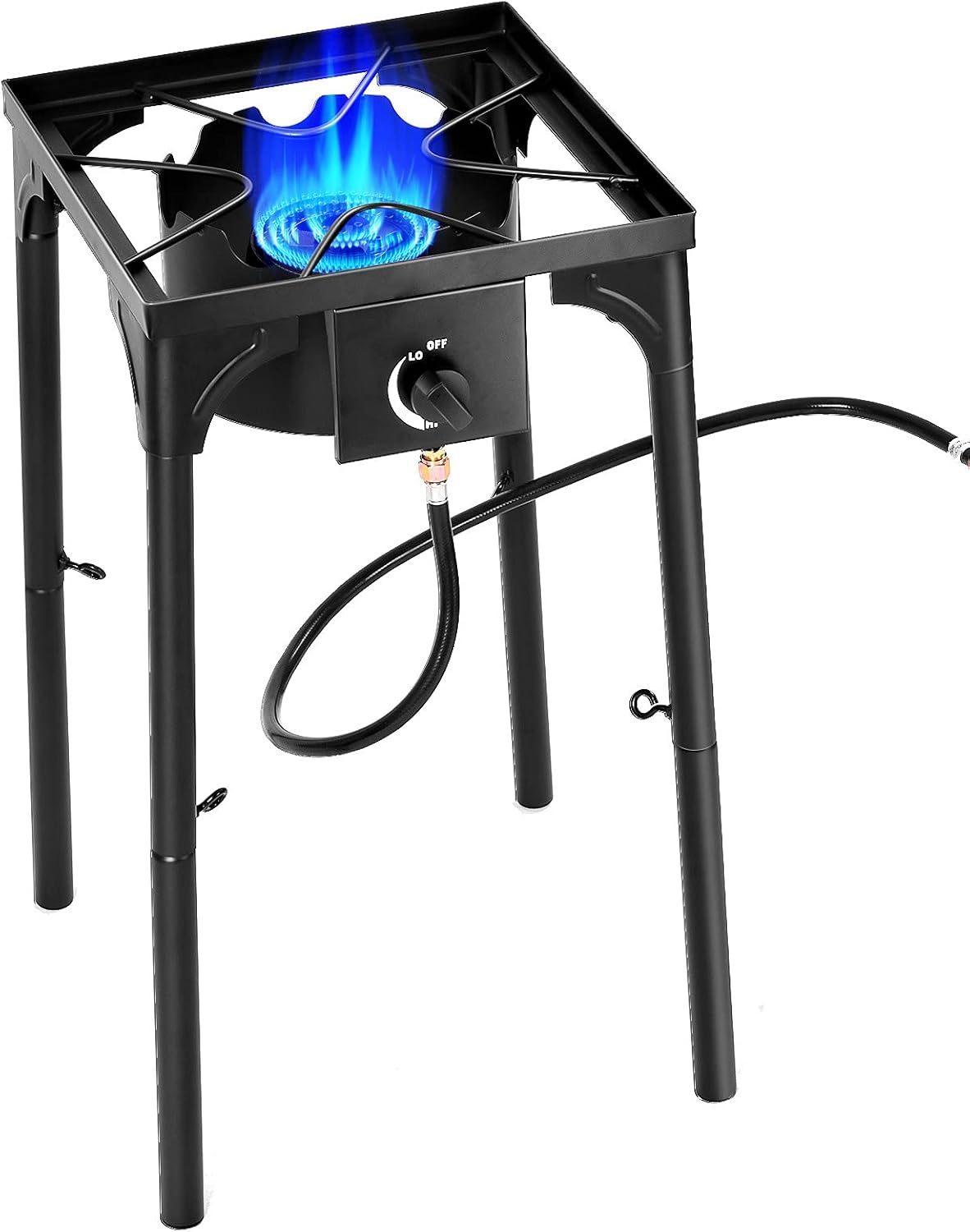 Outdoor Single Burner Propane Stove with Detachable Legs A499750