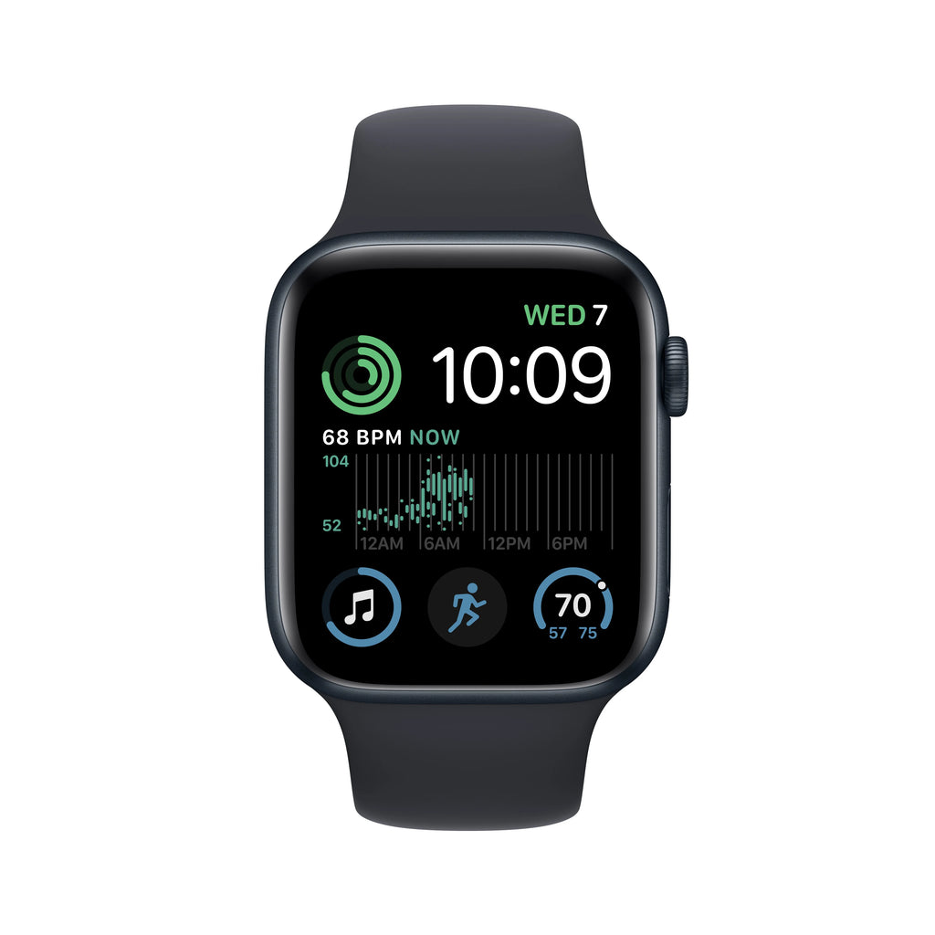Apple Watch SE 2nd Generation GPS 44mm Midnight Aluminum Case Sport Band D85295