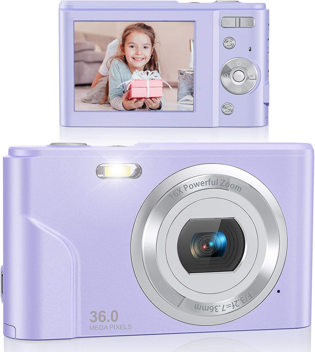 Pink FHD 1080P 36.0 Mega Pixels Compact Digital Camera, Pack of 2 C718694