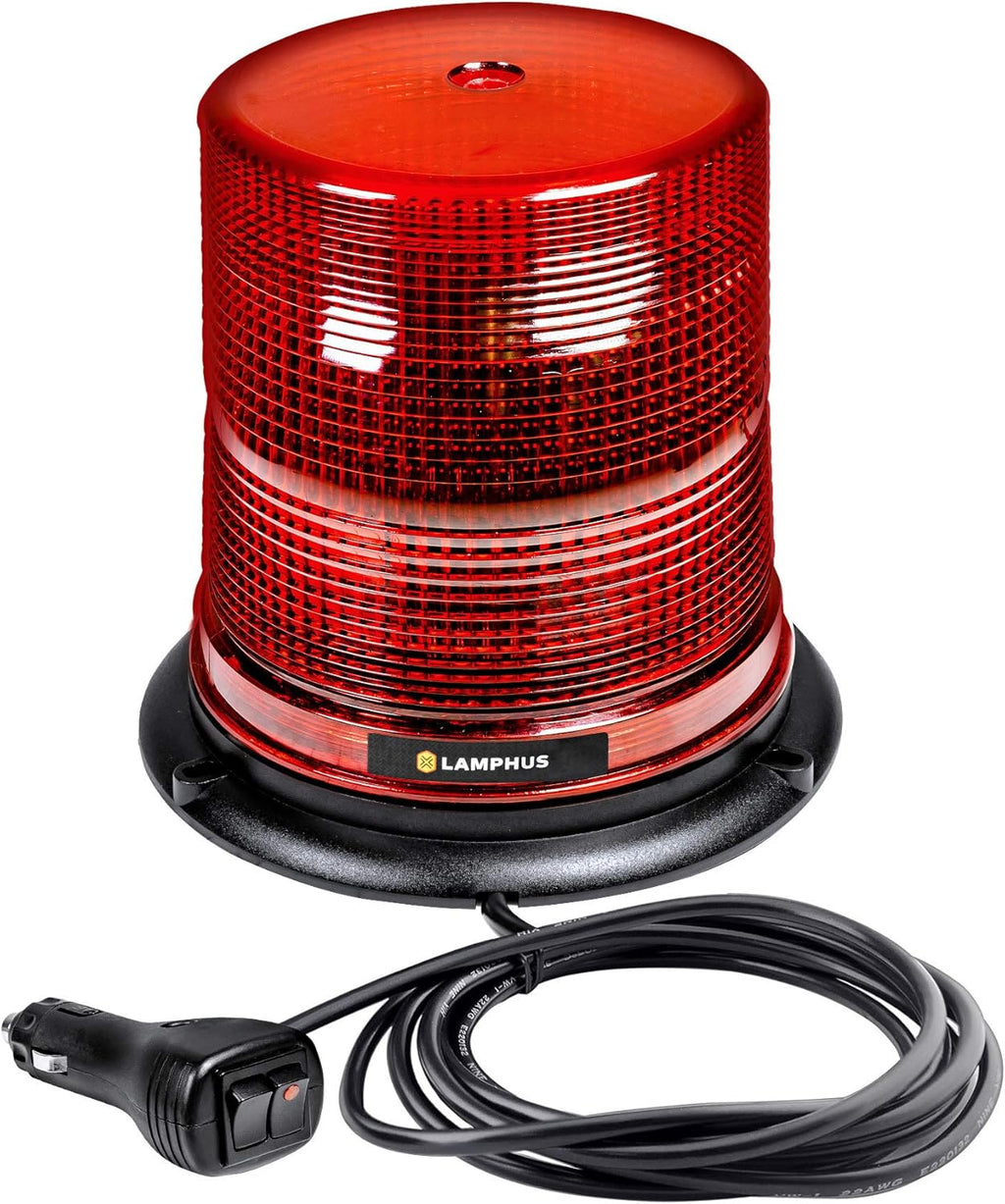 5" 12W Blue LED Beacon Warning Strobe Light, Pack of 2 K164