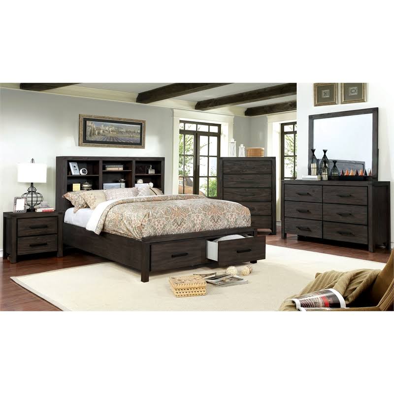 Rustic Brown 5 Drawer Chest V938