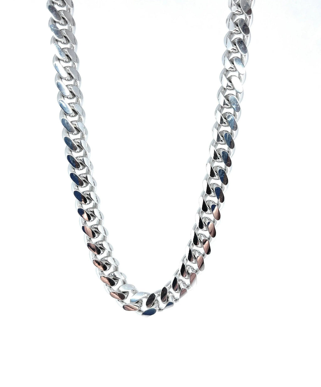 925 Solid Sterling Silver Miami Cuban Link Chain X307