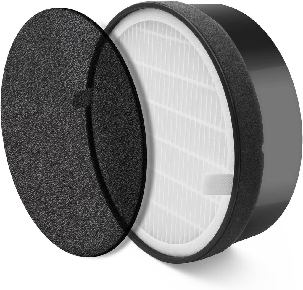 True HEPA Air Filter with Carbon Pre Filter Replacement, 4 Pack W6051